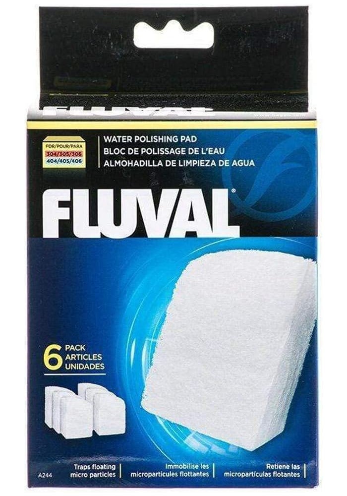 Fluval Water Polishing Pad for 306/307/406/407 Canister Filters - 6 Pack